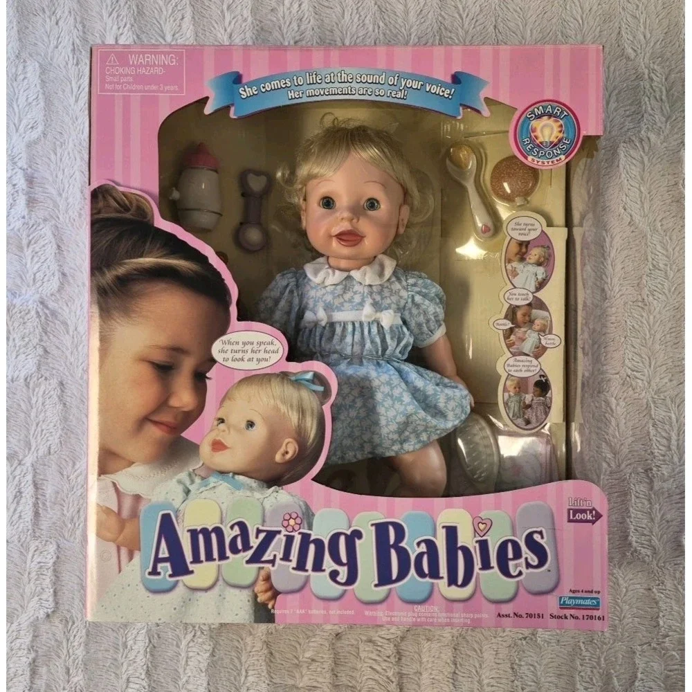 VTG 2000 Playmates Amazing Babies Interactive Doll Access Smart Response System